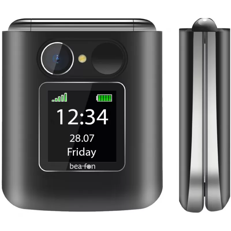 Telemóvel Bea-fon Fold 10 LTE, preto