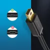 Cabo USB UGREEN US132 Mini-USB 1 m — preto, 480 Mbit/s, carregamento rápido