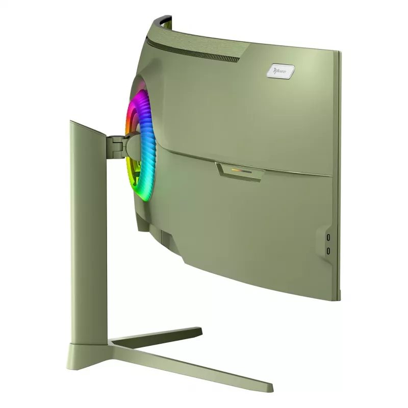 Monitor de computador curvo Arozzi Nova 49 polegadas (124,5 cm) Dual QHD 5120×1440 LED VA, 4 ms, Verde