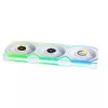 Lian Li UNI FAN SL Wireless 120 ARGB PWM ventoinha para caixa, 120 mm, pack de 3 com controlador, branca