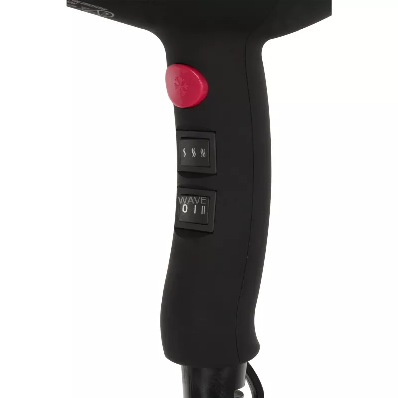 Secador de cabelo REVLON RVDR5251E 2000 W, iónico, 3 níveis de calor, 2 velocidades, Cool Shot — Preto/Rosa