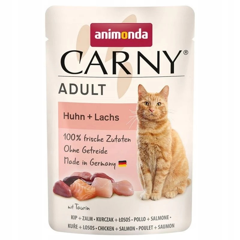 ANIMONDA Carny Adult frango e salmão - Comida húmida para gatos - 85g