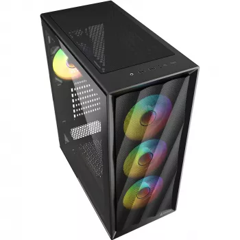 Caixa de computador Sharkoon VK4 ARGB ATX preta