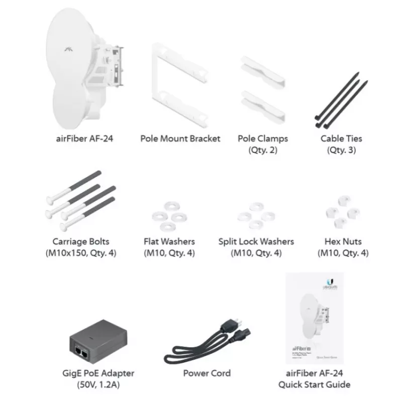 Ubiquiti airFiber AF-24 ponte sem fios, 24 GHz