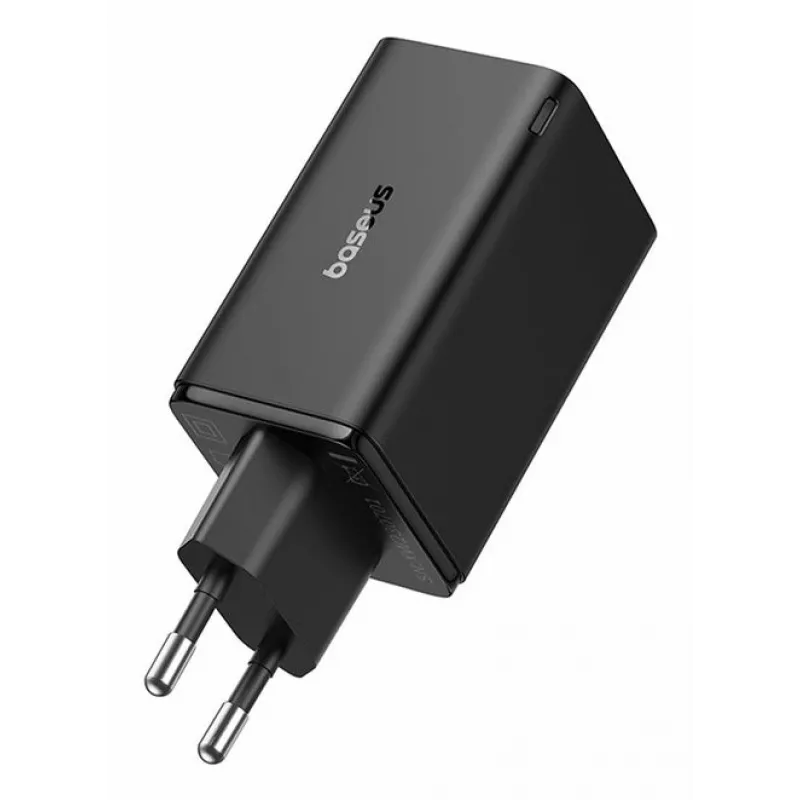 Carregador rápido de parede Baseus GaN6 Pro universal preto CA para interior