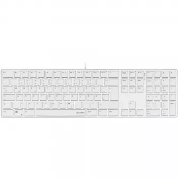 Teclado Speedlink RIVA fino Metal Scissor Branco — teclado com fios de interruptores tesoura finos, branco