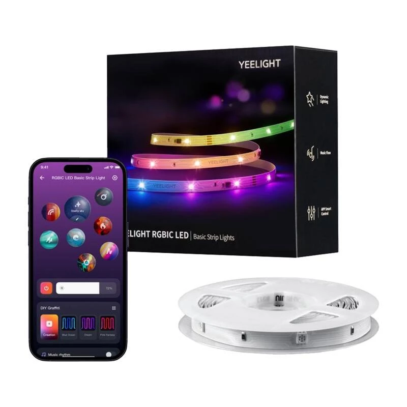 Fita LED RGBIC Yeelight Led Basic Strip Lights 6m