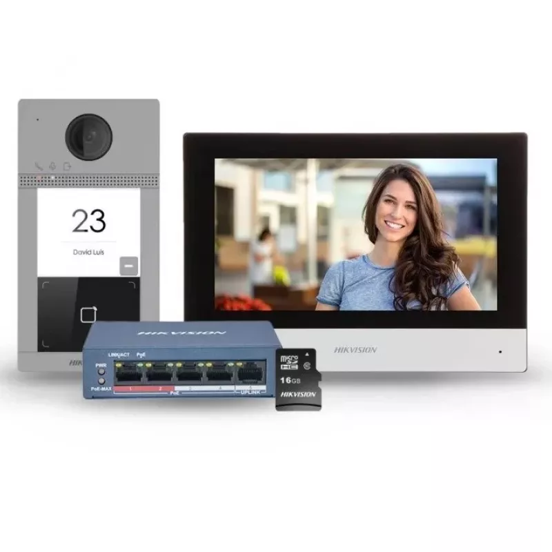 Hikvision DS-KIS604-S(C) Videoporteiro 2 MP 17,8 cm (7