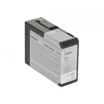 Epson Embalagem individual Light Black T580700, Preto claro, Tinta pigmentada, 80 ml, 1 unid.