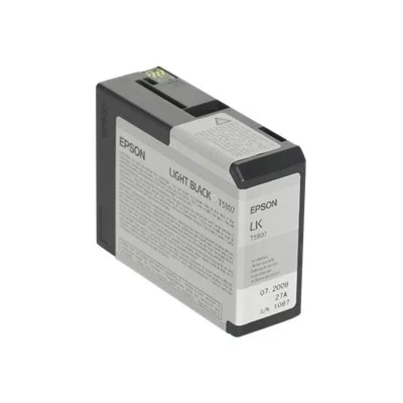 Epson Embalagem individual Light Black T580700, Preto claro, Tinta pigmentada, 80 ml, 1 unid.