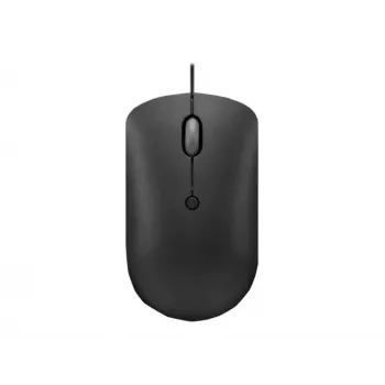Rato ótico com fio Lenovo GY51D20875 USB Type-C, ambidestro, 2400 DPI, 4 botões, preto