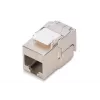 Módulo Keystone Digitus CAT 6A RJ-45 blindado prateado 1 unid.