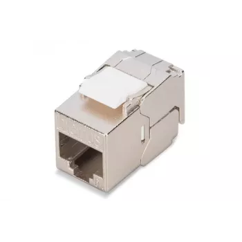 Módulo Keystone Digitus CAT 6A RJ-45 blindado prateado 1 unid.