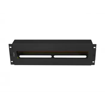 Painel de gestão de cabos Lanberg AK-VDP103-B aço preto 482,5 mm