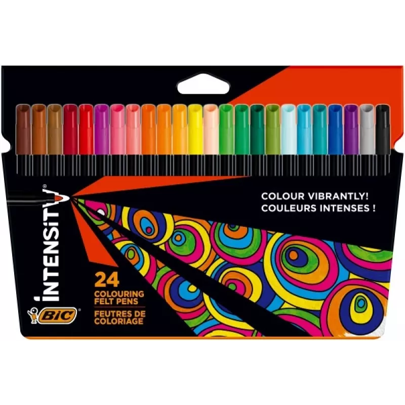 Conjunto de canetas de feltro BIC Intensity Up com 24 unid. 978035
