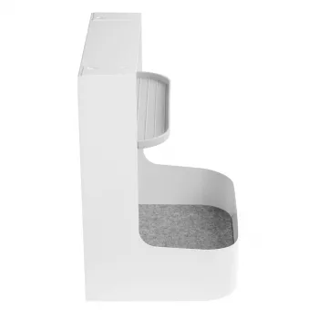 Caixa de arrumação/organizador Ergo Office para secretária com compartimento para acessórios, branco, máx. 5 kg, ER-442