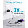 Carregador Anker 323 Universal Preto AC Interior