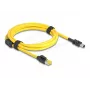 Cabo Delock Ficha RJ45 Cat.6 para Mini I/O 8 Pin D-Form Tipo 2 2 m (81251)