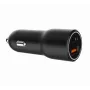 Carregador de automóvel para dispositivos móveis Gembird TA-UC-AC2PDQC38-CAR-01, USB-C, 38 W, 12-24 V, preto