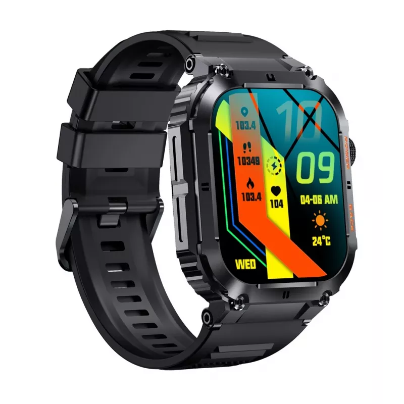 Smartwatch / Relógio desportivo Denver SWC-191B 4,98 cm (1,96 polegadas) IPS 45 mm Digital 320 x 386 píxeis Ecrã tátil Preto