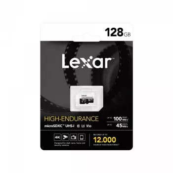 Cartão microSD High Endurance 128GB C10 A1 U1 V30 100/45MB/s