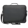 Mala para portátil Manhattan Cambridge 17,3 polegadas, design Clamshell, preto, LOW COST, compartimento para acessórios, compartimento para documentos na parte traseira, alça de ombro (amovível), compatível com Targus CN418EU, mala para portátil, três anos de garantia