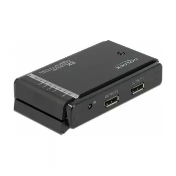 DELOCK Switch DisplayPort 1.4 2 x 2 DisplayPort In para 1 x 2 DisplayPort Out 8K