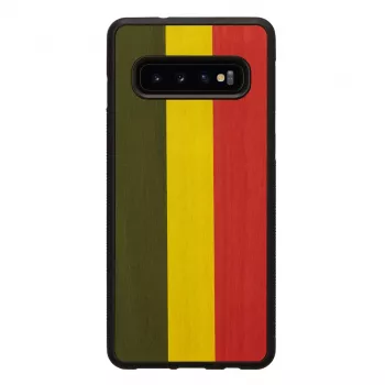 Capa para smartphone Man and Wood para Galaxy S10 — reggae preto capa protetora