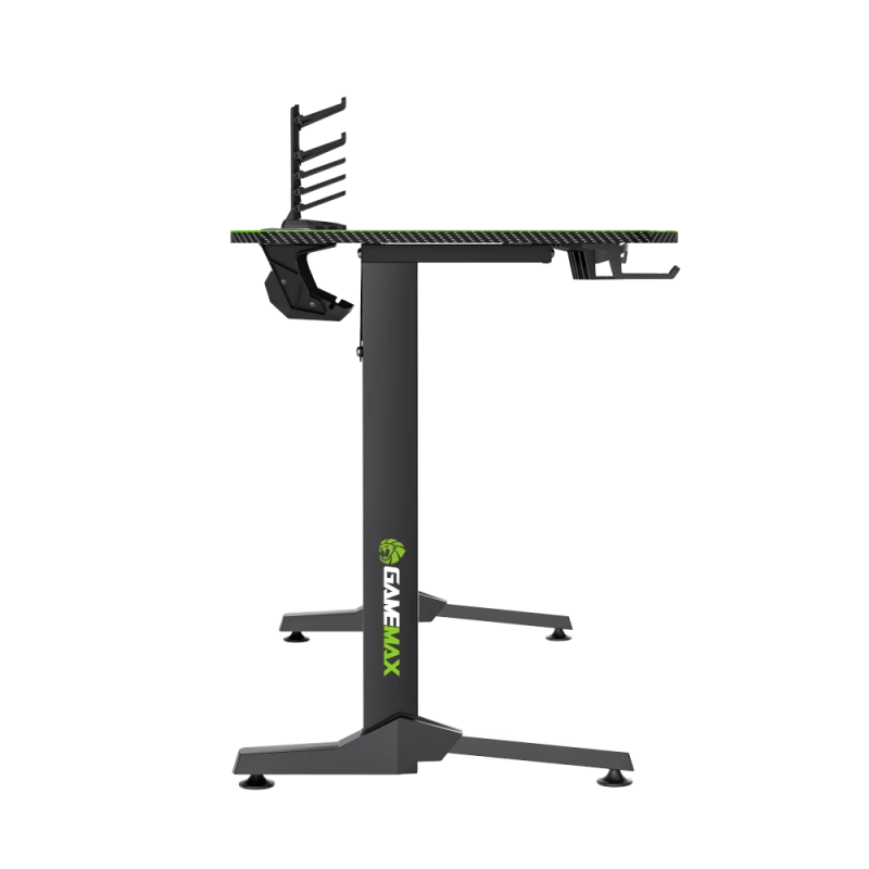 Secretária GameMax D140-CARBON — Secretária gaming/escritório, peso líquido 20,5 kg, dimensões brutas 125×795×682 mm