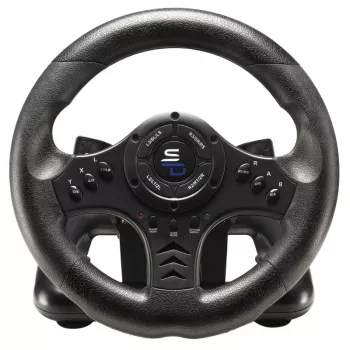 Volante + pedais Subsonic SA5426-NG preto USB rotação 180°