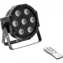 Luz de efeito LED EUROLITE SLS-7 com 7 LEDs, iluminação de palco compacta