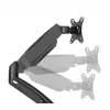 Braço para monitor up up Economical Interactive Counterbalance Braço duplo para monitor Preto mate VESA 75x75/100x100