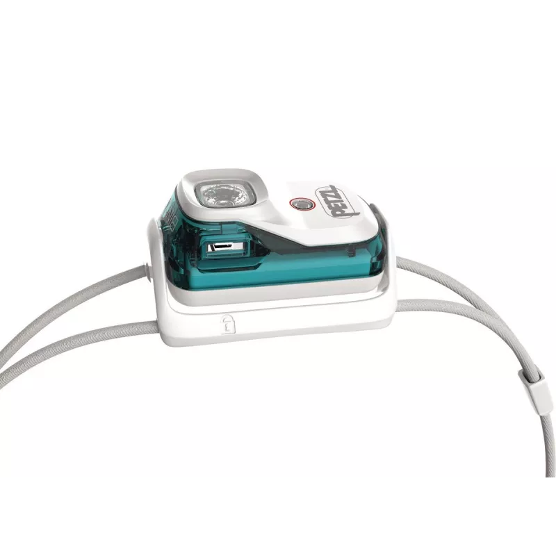 Petzl Bindi Teal, branco lanterna frontal LED