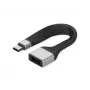 ROLINE cabo de silicone USB 3.2 Gen 2, C-A, ST/BU, 10Gbit/s, Emark, preto, 11 cm (11.02.9016)
