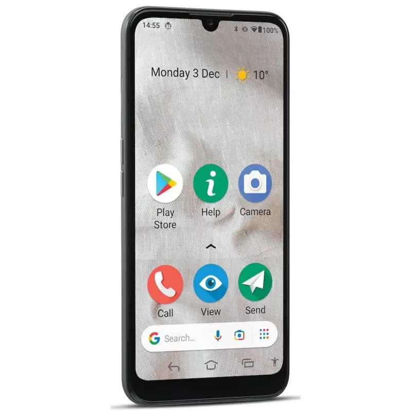 Doro 8100 Plus 15,5 cm (6,1 polegadas) Dual-SIM Android 11 Go Edition 4G USB Type-C 2 GB 32 GB 3000 mAh cinzento (380501)
