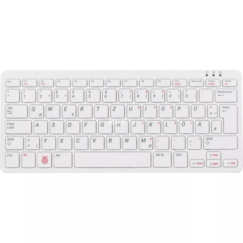 Teclado USB com fio Raspberry PI teclado DE RB-TASTA01W — ligação USB, layout alemão