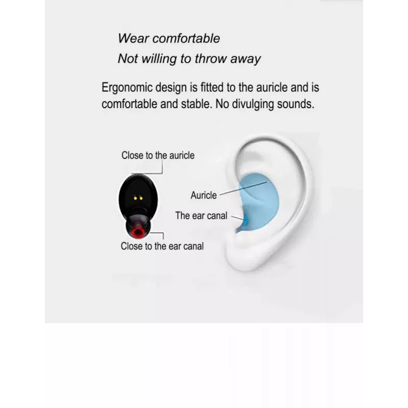 Auscultadores V.Silencer Ture Wireless Earbuds preto/vermelho