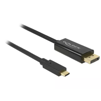 Adaptador de cabo de vídeo USB Type-C DisplayPort DeLOCK 85255