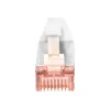 Digitus DK-1624-100S-5 Cabo de patch Slim CAT 6 U/FTP, 10 m, cinzento, pack de 5