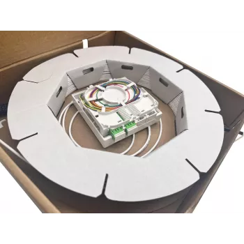 Cabo de rede Helos conjunto de ligação FTTH SC-APC pré-montado 2m preto