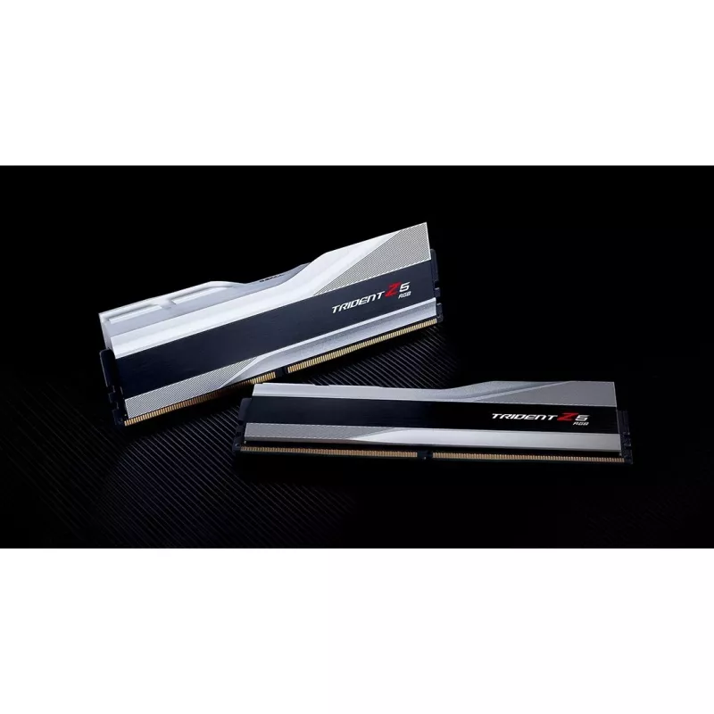 DIMM 32 GB DDR5-8000 (2x 16 GB) Dual-Kit, memória prateada/preta, F5-8000J3848H16GX2-TZ5RS, Trident Z5 RGB, INTEL XMP
