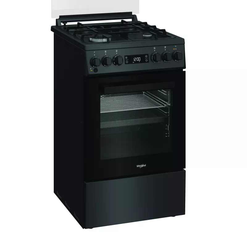 Fogão Whirlpool | W5G8LMSWTA | Tipo de placa gás | Tipo de forno elétrico | Antracite | Largura 50 cm | Profundidade 60 cm | 60 L
