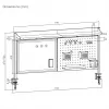 Divisória de secretária ergo office ER-301 W – proteção visual em aço com 1116 mm de largura com quadro magnético, branco, carga máx. 10 kg
