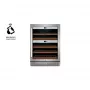 Garrafa climatizada Caso WineChef Pro 40 compressor aço inoxidável 40 garrafas