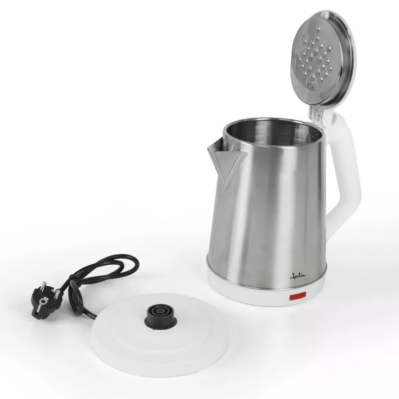 Jata JEHA1723 chaleira elétrica, 2 l, 1500 W, aço inoxidável, branca