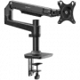 ONKRON MS75-B suporte de secretária para monitor de 17–38" (43,2–96,5 cm), até 11 kg, VESA 75×75–100×100, altura ajustável, inclinável / giratório / rotativo, preto