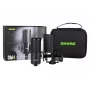 Shure SM4-K-KIT - Microfone condensador, polarizado externamente, punho, proteção contra pop, mala