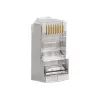 Conector de fio RJ-45 Lanberg PLS-5000 aço inoxidável - transparente (PLS-5000)