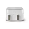 Fritadeira Philips série 3000 NA353/10 dupla 9 L de pé 2750 W fritadeira de ar quente prateado, branco