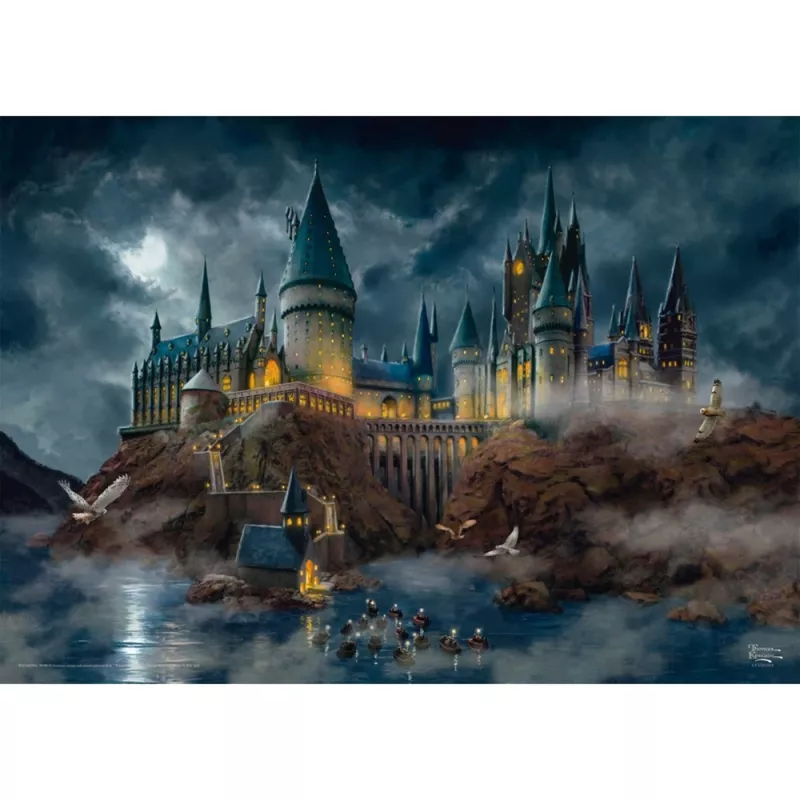 Thomas Kinkade Studios Wizarding World Harry Potter - Hogwarts Castle, puzzle 1000 peças